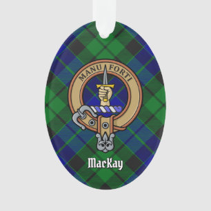 Clan MacKay Crest sur Tartan