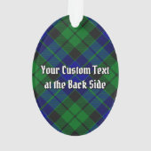 Clan MacKay Crest sur Tartan (dos)