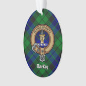 Clan MacKay Crest sur Tartan (devant)