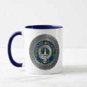 Clan MacKay Crest & Tartan Mug (Gauche)