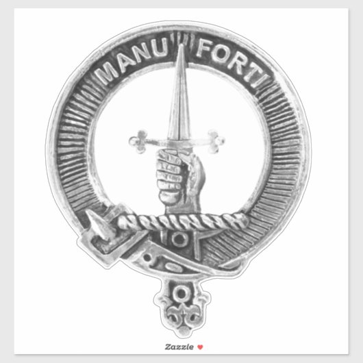 Clan Mackay Schotland Badge Car Sticker (Vel)