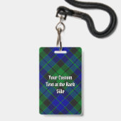 Clan MacKay Tartan Badge (Back with Lanyard)