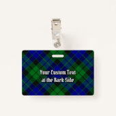 Clan MacKay Tartan Badge (Achterkant met clip)