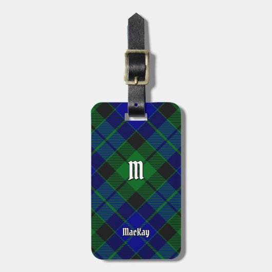 Clan MacKay Tartan Bagagelabel (Voorkant verticaal)