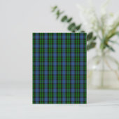 Clan MacKay Tartan Briefkaart (Staand voorkant)