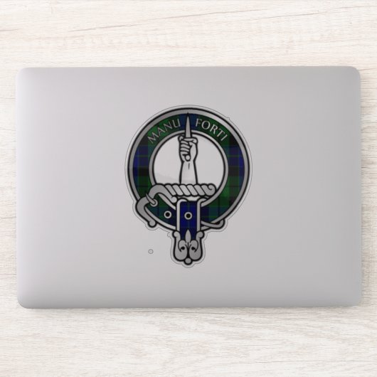 Clan MacKay Tartan Crest Sticker (Computer)