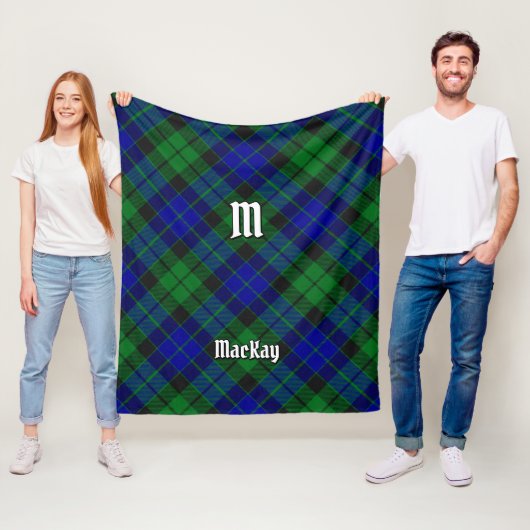 Clan MacKay Tartan Fleece Deken (In situ)