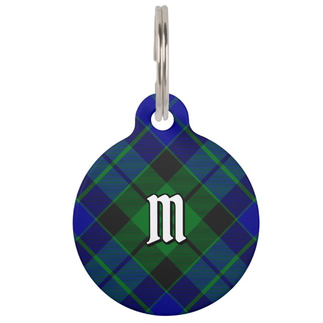 Clan MacKay Tartan Huisdierpenning (Voorkant)