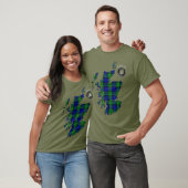 Clan MacKay Tartan Map & Crest T-Shirt (Unisexe)