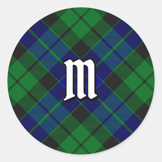Clan MacKay Tartan Ronde Sticker (Voorkant)