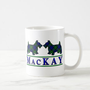 Clan MacKay Tartan Schotse Schotse honden Koffiemok