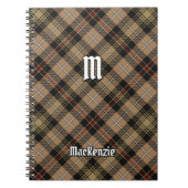 Clan MacKenzie Brown Hunting Tartan Notitieboek (Voorkant)