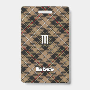 Clan MacKenzie Chasse Brown Badge Tartan