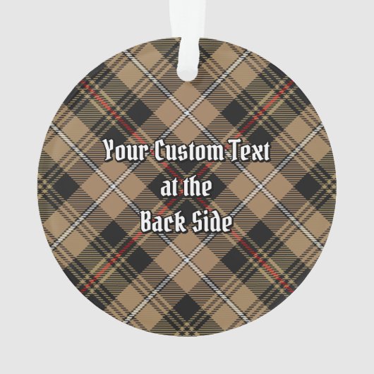 Clan MacKenzie Chasse Ornement Tartan Brown (dos)