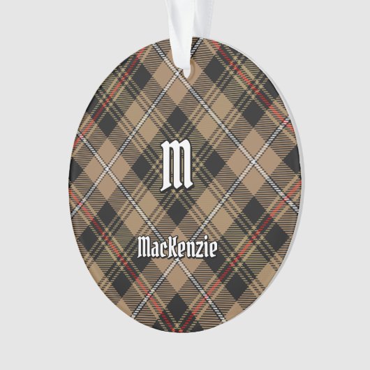 Clan MacKenzie Chasse Ornement Tartan Brown (devant)