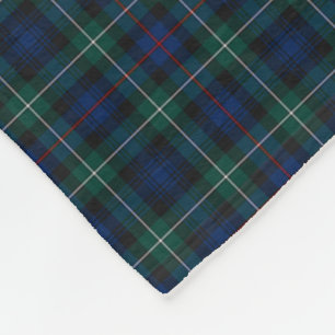 Clan Mackenzie Clan Donkerblauw en Groene Tartan Fleece Deken
