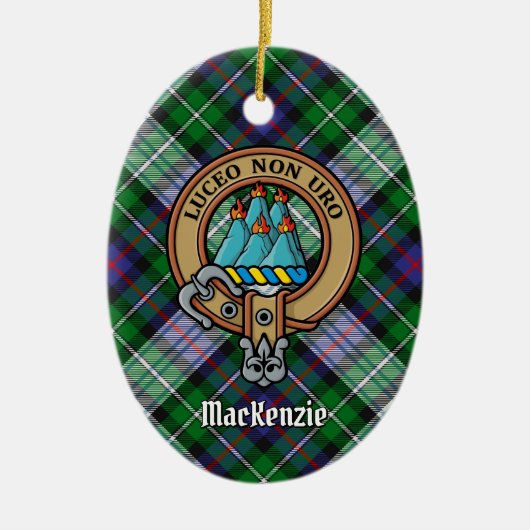 Clan MacKenzie Crest Ceramic Ornament (Voorkant)