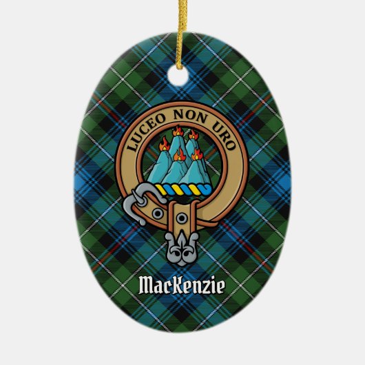Clan MacKenzie Crest Ceramic Ornament (Voorkant)