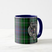 Clan MacKenzie Crest & Dress Tartan Mok (Voorkant rechts)