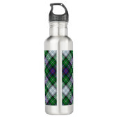 Clan MacKenzie Crest over Dress Tartan Waterfles (Achterkant)