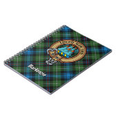 Clan MacKenzie Crest over Tartan Notitieboek (Linkerzijde)