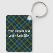 Clan MacKenzie Crest over Tartan Sleutelhanger (Achterkant)
