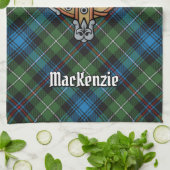 Clan MacKenzie Crest Serviette de cuisine (Plié)
