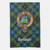 Clan MacKenzie Crest Serviette de cuisine (Vertical)