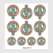 Clan MacKenzie Crest Sticker Set (Vel)
