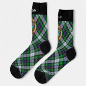 Clan MacKenzie Crest sur la robe Tartan Chaussette (Gauche)