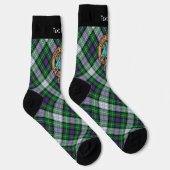 Clan MacKenzie Crest sur la robe Tartan Chaussette (Droite)