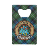 Clan MacKenzie Crest sur Tartan (Devant)