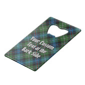 Clan MacKenzie Crest sur Tartan (Dos Angle)