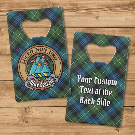 Clan MacKenzie Crest sur Tartan