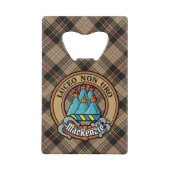 Clan MacKenzie Crest sur Tartan de chasse Brown (Devant)