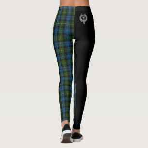 Clan MacKenzie Crest & Tartan Leggings
