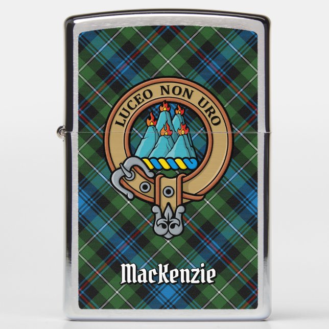 Clan MacKenzie Crest Zippo Lighter (Voorkant)