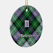 Clan MacKenzie Dress Tartan Ceramic Ornament (Rechts)