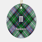 Clan MacKenzie Dress Tartan Ceramic Ornament (Links)