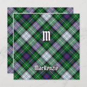 Clan MacKenzie Dress Tartan Kaart (Voorkant / Achterkant)