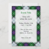 Clan MacKenzie habit Tartan Invitation (Dos)