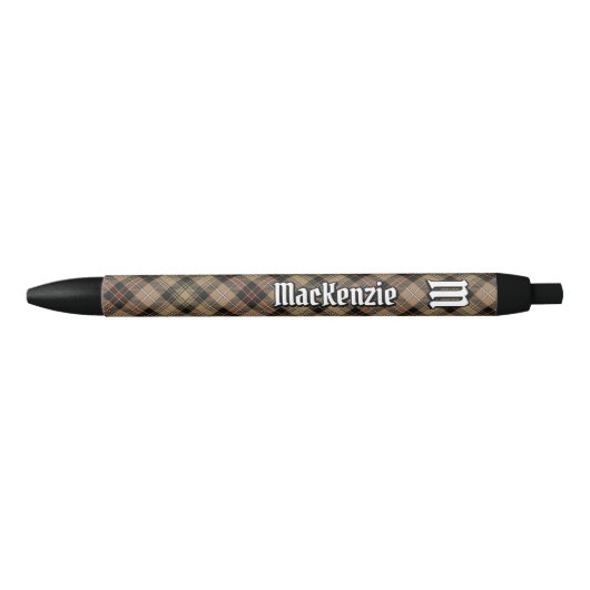 Clan MacKenzie Hunting Brown Tartan Ink Pen (Voorkant)
