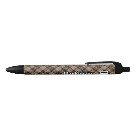 Clan MacKenzie Hunting Brown Tartan Ink Pen (Bovenkant)