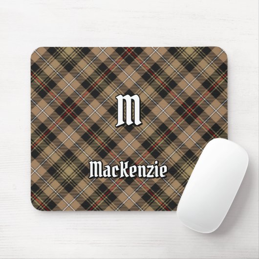 Clan MacKenzie Hunting Brown Tartan Muismat (Met muis)