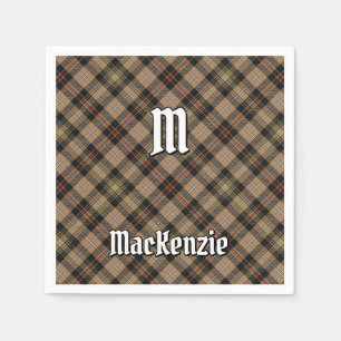 Clan MacKenzie Hunting Brown Tartan Napkins Servet