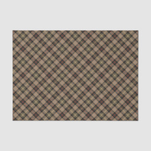 Clan MacKenzie Hunting Brown Tartan Tissue Paper Tissuepapier