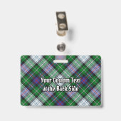 Clan MacKenzie Robe Tartan Badge (Dos avec clip)