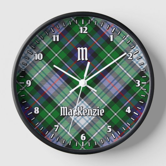 Clan MacKenzie Robe Tartan Grande horloge (Recto)