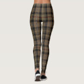 Clan Mackenzie Scottish Tartan Leggings Brown Grey (Dos)