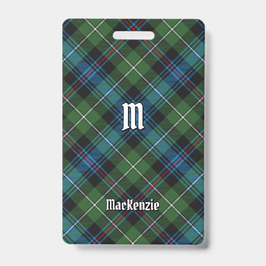 Clan MacKenzie Tartan Badge (Front)